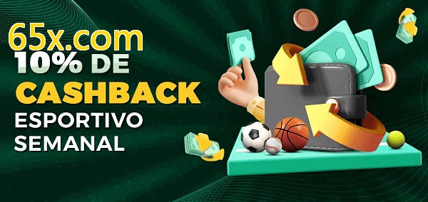 10% de bônus de cashback na 65x.com